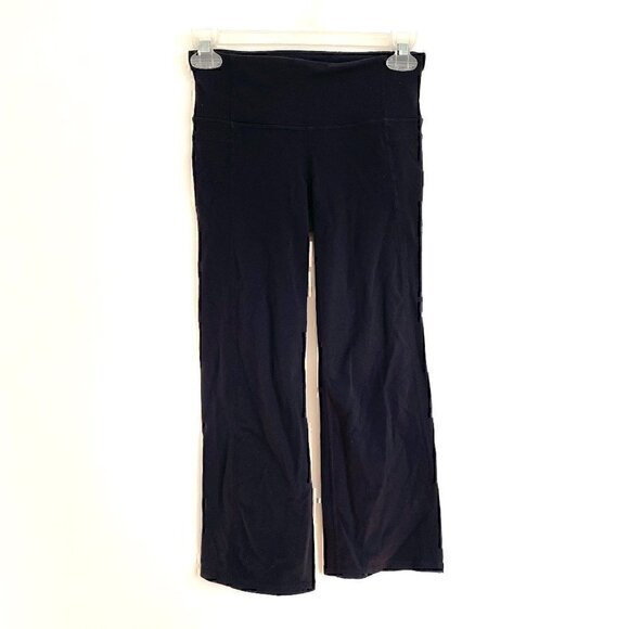 ATHLETA Power Up Capri Black Mid Rise Straight Leg Capris Yoga Pants Leggings XS - Picture 2 of 12